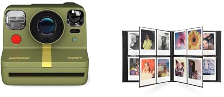 Polaroid Now+ Gen 2 Fotocamera Istantanea - Verde Bosco & Album di foto - Grande - 6044