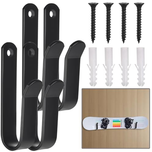 GGXZHT Soporte de Pared para Snowboard, Estante de Exhibición para Snowboard, Acero Fuerte Snowboard Wall Mount para Habitación Garaje