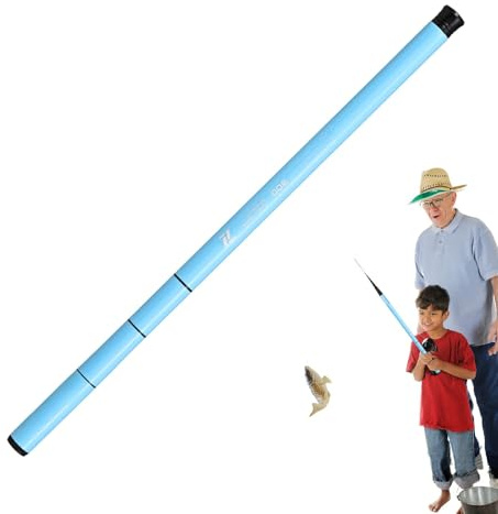 Fishing Pole for Kids Boys Portable Telescopic Fishing Pole Fiberglass Fishing Rod, Retractable Lightweight Child Fishing Pole for Children, Beginner