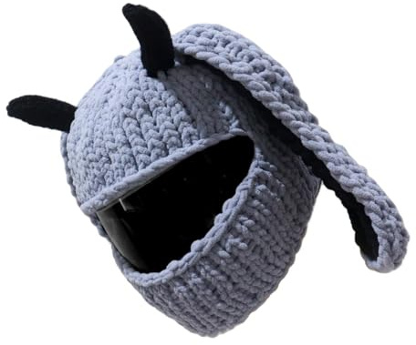 Riiichflowshop Popolare casco moto copertine, divertente coniglio orecchio peluche caschi, copertura integrale di protezione del viso per divertimento giri e regali