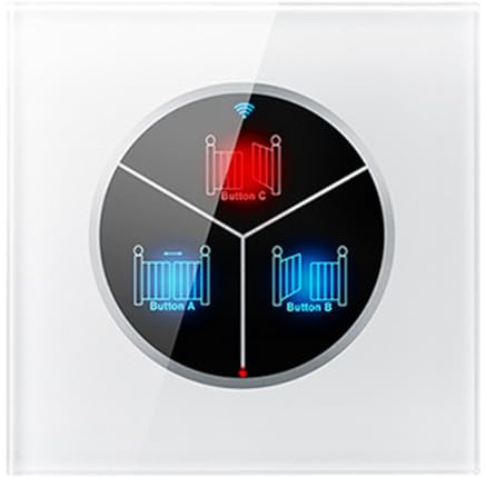 yomoe Apriporta per Garage Fili, Interruttore Smart da Parete WiFi con, Interruttore WiFi Controllato Universalmente Tramite Smartphone per Apriporta Automatico.