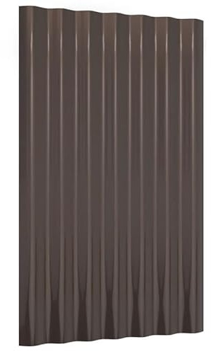 Takpaneler 12 st. Galvaniserat stål brun 60 x 36 cm – hållbar och väderbeständig för garage, carports och skjul – enkel montering och robust kvalitet