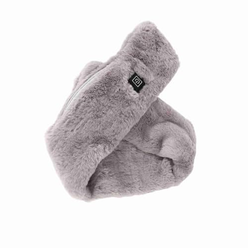 Generic Uppvärmd Halsduk, Tvättbar Vikbar Bekväm Varm Kompress Varm USB Justerbar Temperatur Vinterkläder för Smärtlindring i Nacken med Magnet, Dragkedja Design, 3 Uppvärmningsnivåer