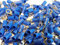 blue 3.5mm ring terminal crimp connector (for 3mm bolt/screw) 25 50 100 pack (25)
