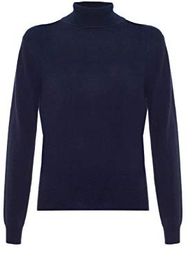 Lona Scott Damen Rollkragen Kaschmirpullover,Marine, 38