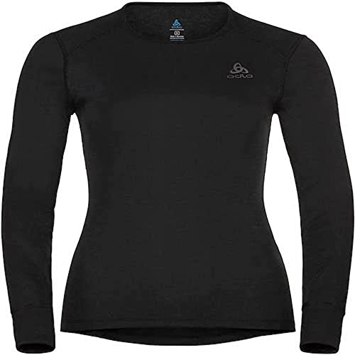 Odlo Damen Active Warm Eco Bi Top Crew Neck Longsleeve Laufbekleidung Longsleeve Black - Schwarz L