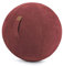 Sitting Ball Sitzball/Gymnastikball ALFA mit Velours-Bezug in weinrot