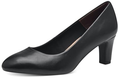 Tamaris Damen Pumps Vegan schwarz 40