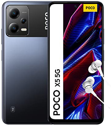 POCO X5 5G Black 6GB RAM 128GB ROM, 6.67” 120Hz FHD+ AMOLED, Snapdragon 695, 48MP Tripple AI Camera, 5000mAh, NFC (UK Version 2 Year Warranty)