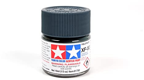 Tamiya Acrylic Mini XF-50 Field Blue 10ml Paint Bottle