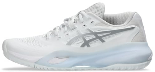 ASICS Women's Gel-Resolution X Tennis Shoes, 7, White/Pure Silver
