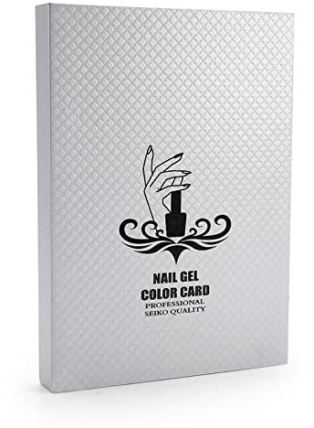 Carte de Couleur de Gel pour Ongles, Tableau D'affichage de Vernis Livre D'art Montrant une étagère Carte de Salon échantillon de Pratique Outil de Conception 216 Couleurs (Blanc)