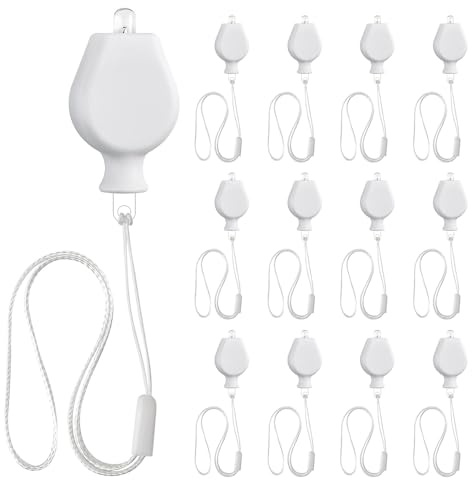 KBIBCK 12 Stück LED Ballonlichter, Mini LED Ballonlichter, LED Laternenlichter mit Batterie und Seil, Wiederverwendbar für Halloween, Weihnachten, Party Dekoration,Lampions und Luftballons (Warm Weiß)