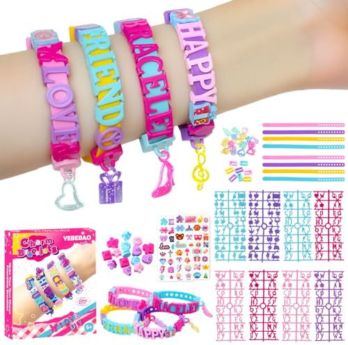 Yebebao Friendship Bracelet Making Kit, Gifts for 6 7 8 9 10 11 12 Year Old Girls, Arts and Crafts for Kids Ages 6-12, DIY Toys for Birthday Presents Travel Children's Day