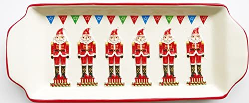 Gisela Graham Christmas Nutcracker Soldier Plate - Rectangular Serving Kitchenware for The Home