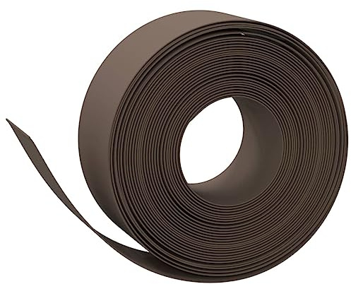 vidaXL Rabattkant brun 10 m 20 cm polyeten
