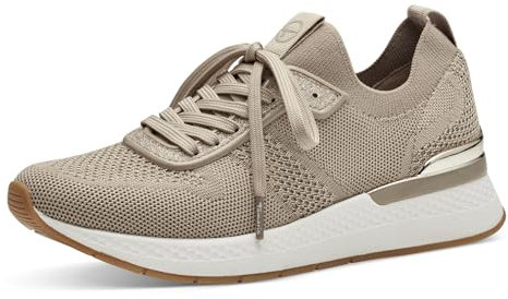Tamaris Damen Klassische Ballerinas, Frauen Flats,Comfort Lining,TOUCHit-Fußbett,Slip-ons,klassisch elegant,Ballerinen,Ivory METALLIC,37 EU