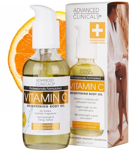 Vitamin C, Brightening Body Oil, 3.8 fl oz (112 ml), Advanced Clinicals
