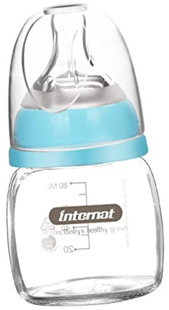 JOINPAYA 1Stk Nuckelflasche Mama Flaschen neugeboren -Stillflasche milch flasche milchkocher milk bottle milchflasche trinkflascge Babyflasche neugeborene stillflasche Glas Blue