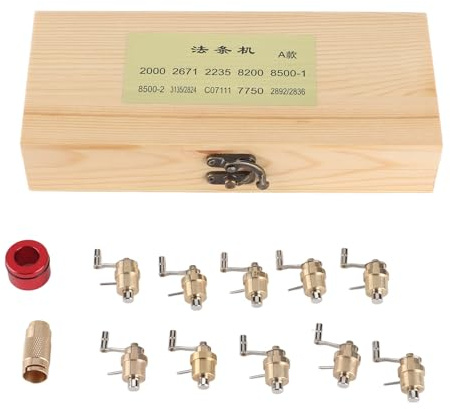 Culnflun Watch Mainspring Winder Set, Brass Professional Watch Repair Tool Tool Accesorios para vigilancia de vigilancia y talleres de Mantenimiento de Relojes