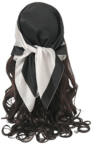 Traziewell Silk Bandana Women Satin Square Scarf Ladies Head Hair Scarves Neck Scarfs Bandanas Headwear 70076