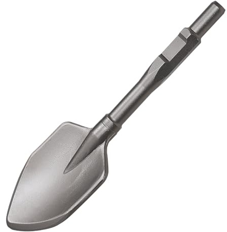 CPROSP Cincel pala Puntiagudo SDS HEX 450 * 135 mm, Pala Para Arcilla, Cincel Ancho para Asfalto/Hormigón, Tierra, Mampostería y Terrenos