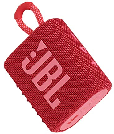JBL GO 3 – Enceinte Bluetooth portable et légère, aux basses intenses et au style audacieux – Étanche à l’eau et à la poussière – Autonomie 5 hrs – Rouge