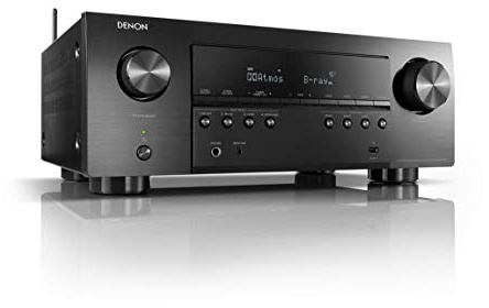 Denon AVR-S960H 7.2-Kanal AV-Receiver, HiFi Verstärker, Alexa kompatibel, 6 HDMI Eingänge und 2 Ausgänge, 8K HDMI, Bluetooth, WLAN, Musikstreaming, Dolby Atmos, AirPlay 2, HEOS Multiroom
