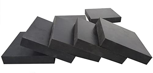 TEN-HIGH 2 Stücke Stoßdämpfende Unterlegscheiben Pads Gummi,70 * 70 * 30 mm Antirutschmatte vibrationsdämpfer runde für Maschinen, Trocknern, Kühlschränken