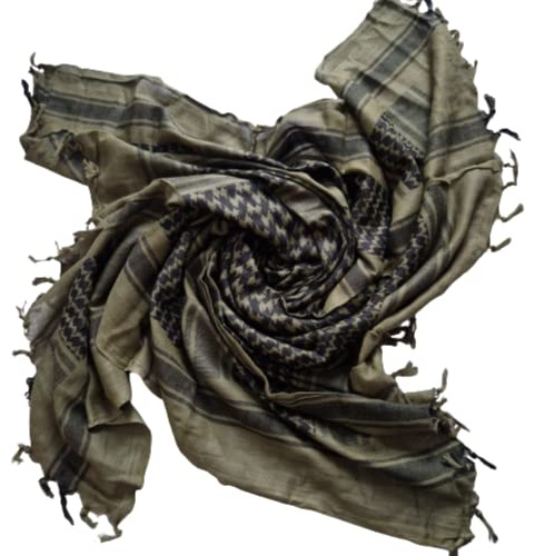 MILSPEC SURPLUS Shemagh Scarf Cotton Arab Head Cover Desert Palestinian Keffiyeh Tactical Army Winter Wrap Hand Made