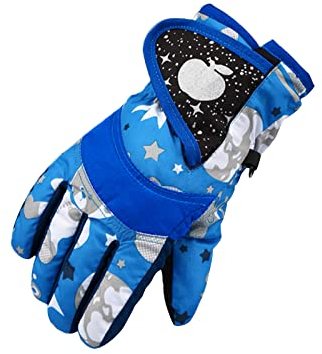 Skihandschuhe für Kinder 3-7 Jahre Jungen Mädchen Wasserdichte Winddichte Winterhandschuhe Warm Sporthandschuhe Snowboard Handschuhe für Outdoor-Sport in Winter Fahrradhandschuhe Warme Handschuhe