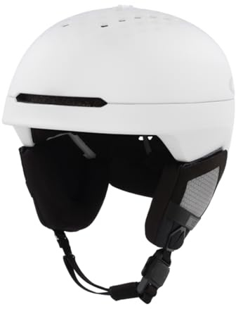 Oakley MOD3 MIPS White Medium Snow Helmet for Men for Women + Bundle with Collapsible Water Bottle with Carabiner