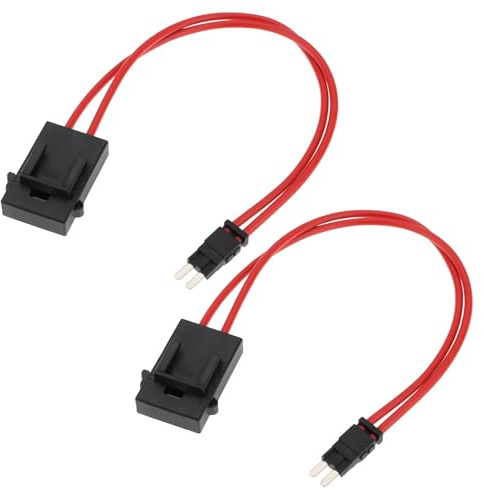 2 Pezzi 32V 5A Micro 2 Portafusibile Prolunga Cavo 16WAG per Scatola Fusibili ACC Presa Connettore Fusibile Auto