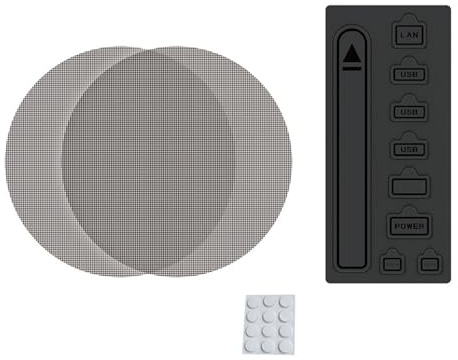 TIKATARER Kit Copertura Antipolvere per 5 Console, Set di Tappi per Porte in Silicone con Rete Filtrante per Ventola di Raffreddamento, Accessori Antipolvere per la Protezione dei di Animali Domestici