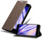 Cadorabo Hülle kompatibel mit MEIZU M6 aus Premium Kunst Leder Flip Klappbare Stoßfeste Magnetische [Standfunktion] [Kartenfächern] Cover Hülle für MEIZU M6 Tasche in Braun