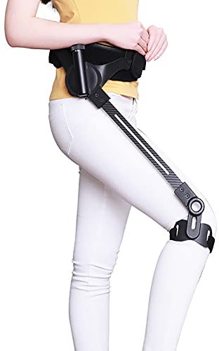 LZYLZF Ictus Emiplegia Riabilitazione Training Ausili per la deambulazione, Peso ergonomico più Leggero e Regolazione a Tre velocità Ausilio per la Mobilità in Piedi(Size:codice M,Color:Gamba Destra)