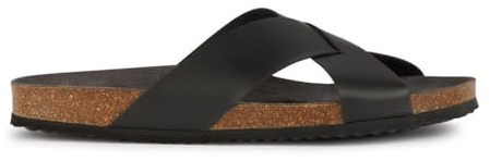 Geox Sandali da uomo U Ghita D Slide, Nero, 44 EU