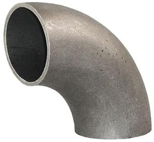 LogistSystem Stahl Schweissbogen 60,3 x 2,9mm 2 Zoll | 90 Grad Stahl Rohrbogen | Schweißbogen Schweißfitting Auspuffbogen