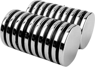 Strong Magnets Neodym Magnet - Rund 25 x 3 mm - 3 Stück - Extra stark, hält bis 4,8kg - Für Magnettafel, Kühlschrank, Whiteboard, Pinnwand, Büro