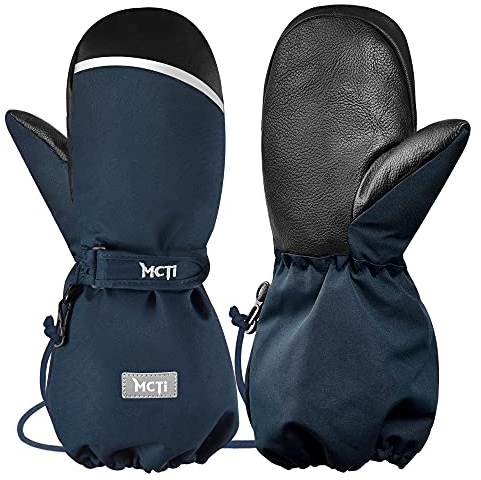MCTi Skihandschuhe Kinder, Wasserdicht Winterhandschuhe Fäustlinge, Snowboard Handschuhe, Wärme für Jungen und Mädchen 1-15 Jahre