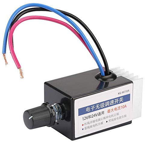 Controlador de velocidad del motor de CC,Fydun interruptor universal del controlador de velocidad del motor de 12V/24V para el control del calentador del ventilador del camión del automóvil