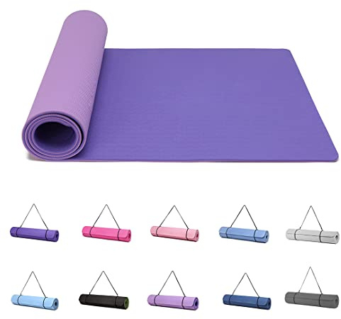 Narwhal Yoga Mat Non-Slip TPE Exercise Mat Cushion 183x61x0.6cm