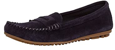Tamaris Donna Mocassini, Signora Pantofole,TOUCHit,Scarpe da College,Pantofola,Scarpe Basse,Elegante,Scarpe Business,Navy,38 EU