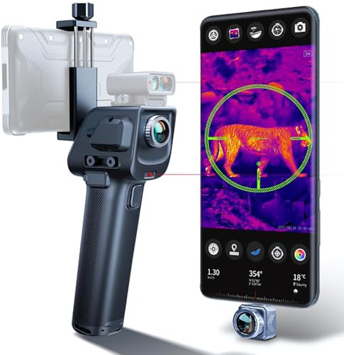 Caméra d'imagerie thermique pour chasse X3 monoculaire à imagerie thermique Android 384 x 288 Appareil de vision nocturne 1500 m Détection 60 Hz Grossissement 15x Thermomètre pour observation des