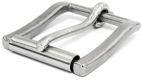 Lederriemen.com Gürtelschnalle/Rollschnalle Edelstahl - Massive Schnalle für Gürtel, Hundehalsbänder und vieles mehr 30mm breit