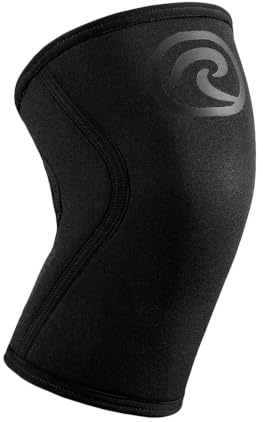 Rehband Kniebandage Kraftsport, Kniestütze für Cross Fit & schweres Training, Knee Sleeve aus 5 mm Neopren, in vielen Farben & Größen, Unisex