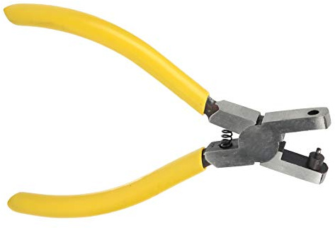 Herramienta para Perforar Agujeros de Reloj, Alicates para Perforar Agujeros de Reloj, Mini Alicates para Correa de Reloj con Ojales, Herramienta de Reparación Manual de Cuero