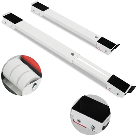 Leseed Support Machine A Laver Réglable, Capacité De Charge De 300 Kg, Socle Lave Linge Avec Base En Caoutchouc Antidérapant Absorbant Les Chocs, Adapté Aux Réfrigérateurs, Canapés, Armoires (Blanc)