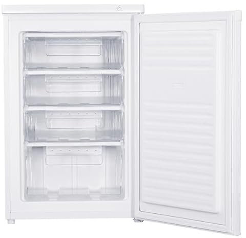 BRANDT BFT525EW – Congélateur armoire 91L – 4 tiroirs transparents – Super congélation – Autonomie 12h – Dégivrage manuel – Commande mécanique – Bac à glaçons inclus