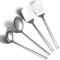 ReaNea Edelstahl-Küchenutensilien-Set 4-teilig: Fleischspatel-Set, Schaumlöffel, Schöpfkelle, Wok-Utensil für neues Haus und Wohnung